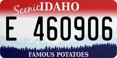 ID license plate E460906