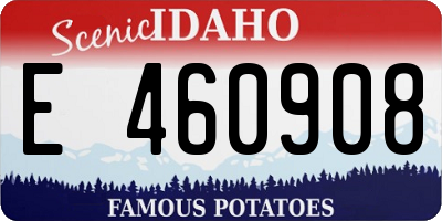 ID license plate E460908