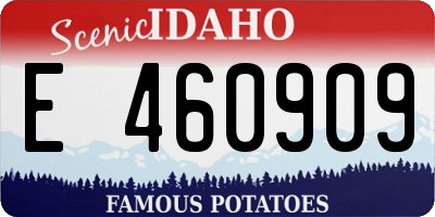 ID license plate E460909