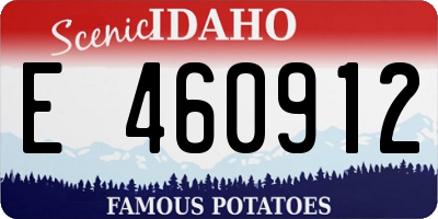 ID license plate E460912
