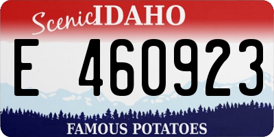 ID license plate E460923