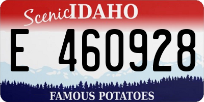 ID license plate E460928