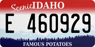 ID license plate E460929