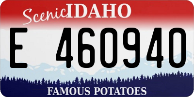 ID license plate E460940