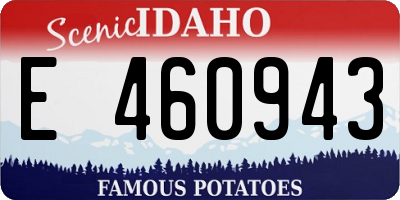 ID license plate E460943