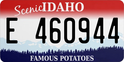 ID license plate E460944