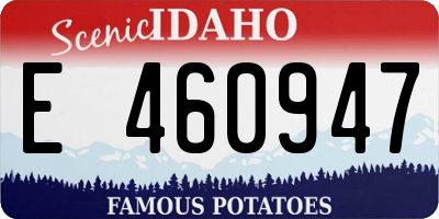 ID license plate E460947