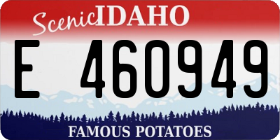 ID license plate E460949
