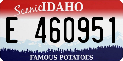 ID license plate E460951