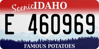 ID license plate E460969