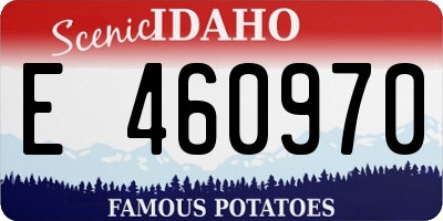 ID license plate E460970