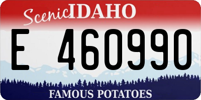 ID license plate E460990