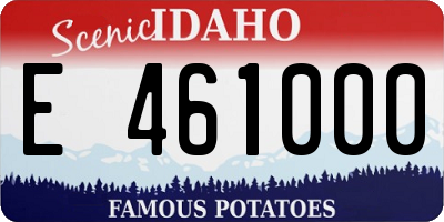 ID license plate E461000