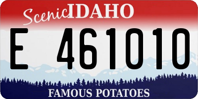 ID license plate E461010