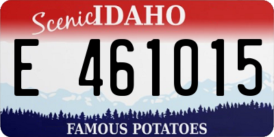 ID license plate E461015