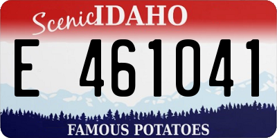 ID license plate E461041