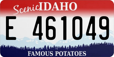 ID license plate E461049