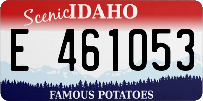 ID license plate E461053