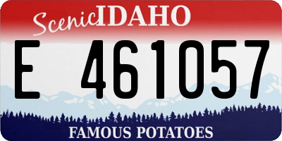 ID license plate E461057