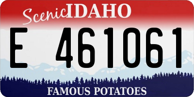 ID license plate E461061