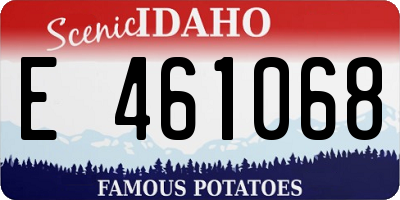 ID license plate E461068