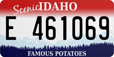 ID license plate E461069