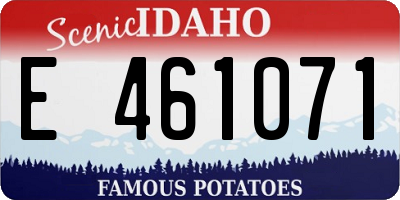 ID license plate E461071