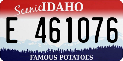 ID license plate E461076