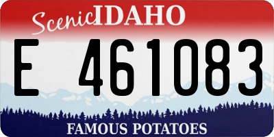 ID license plate E461083