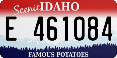 ID license plate E461084