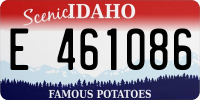 ID license plate E461086