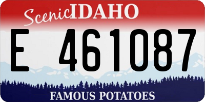 ID license plate E461087