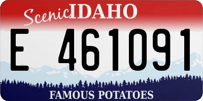 ID license plate E461091