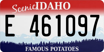 ID license plate E461097