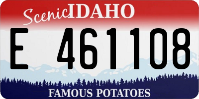 ID license plate E461108