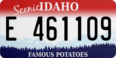 ID license plate E461109