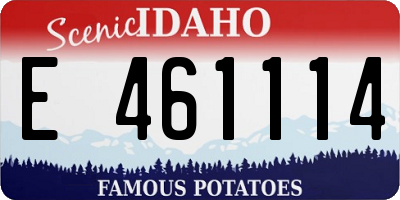 ID license plate E461114