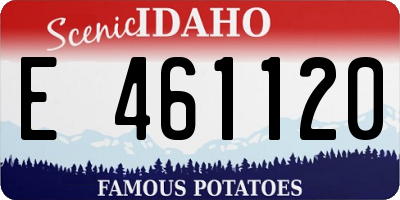 ID license plate E461120