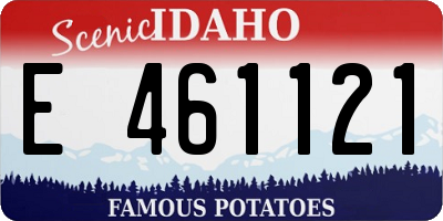 ID license plate E461121