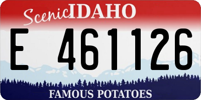 ID license plate E461126
