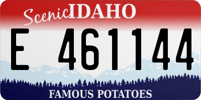 ID license plate E461144