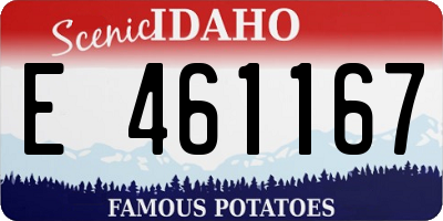 ID license plate E461167