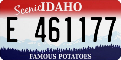 ID license plate E461177