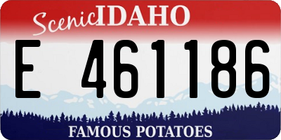 ID license plate E461186