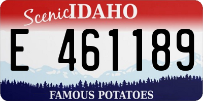 ID license plate E461189