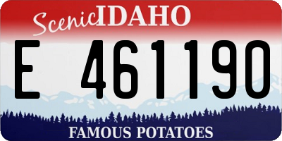 ID license plate E461190