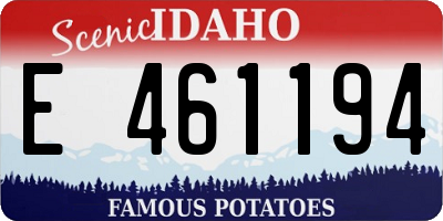 ID license plate E461194