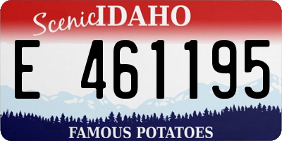 ID license plate E461195