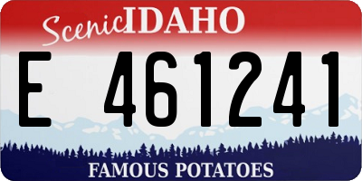 ID license plate E461241