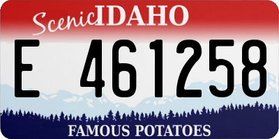 ID license plate E461258